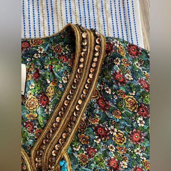 3.1 Phillip Lim silk floral embellished beaded kaftan dress Size US 0 - Picture 6 of 11